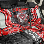 St George Illawarra Dragons Back Car Seat Cover The Scream of Lightning Eyes - Indigenous Dot Ripping Effect