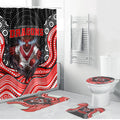 St George Illawarra Dragons Bathroom Set The Scream of Lightning Eyes - Indigenous Dot Ripping Effect