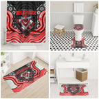 St George Illawarra Dragons Bathroom Set The Scream of Lightning Eyes - Indigenous Dot Ripping Effect