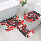 St George Illawarra Dragons Bathroom Set The Scream of Lightning Eyes - Indigenous Dot Ripping Effect