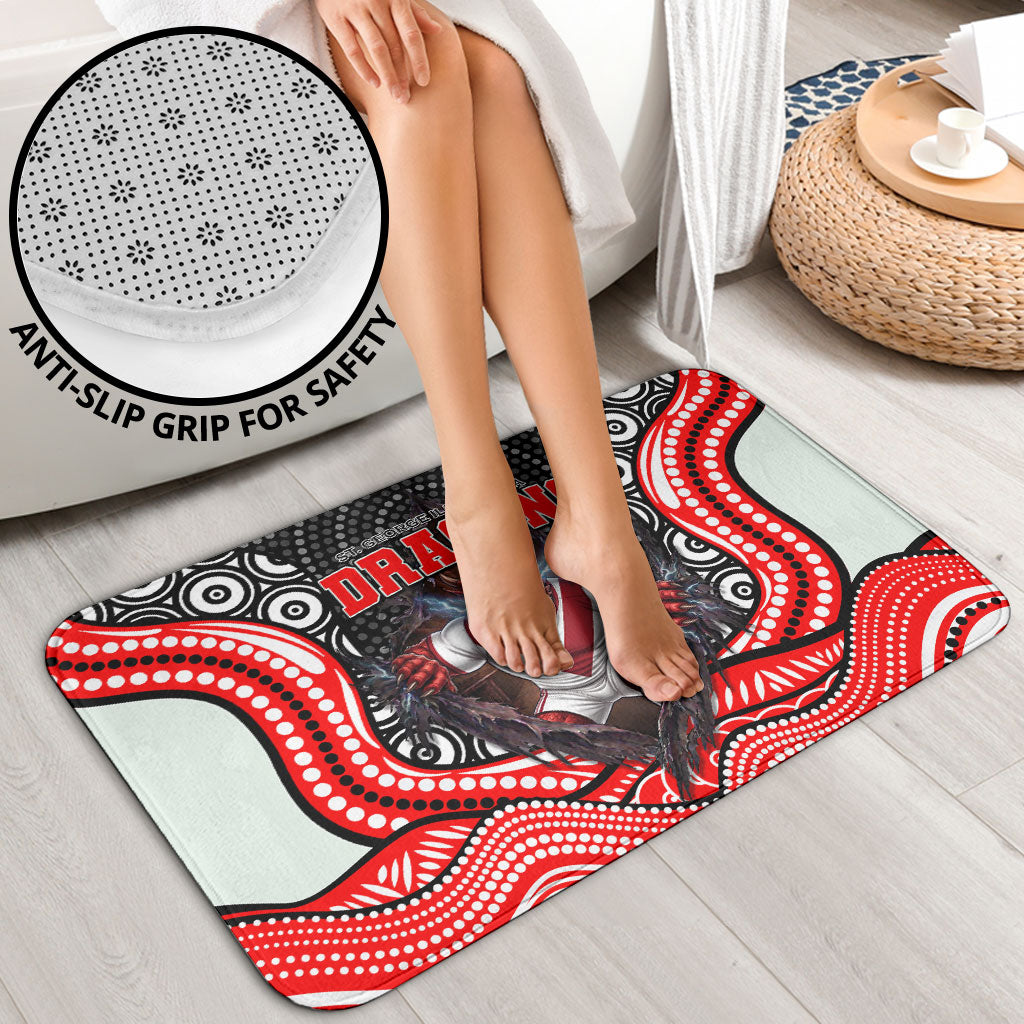 St George Illawarra Dragons Bathroom Set The Scream of Lightning Eyes - Indigenous Dot Ripping Effect