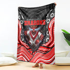 St George Illawarra Dragons Blanket The Scream of Lightning Eyes - Indigenous Dot Ripping Effect