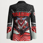 St George Illawarra Dragons Blazer The Scream of Lightning Eyes - Indigenous Dot Ripping Effect