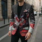 St George Illawarra Dragons Blazer The Scream of Lightning Eyes - Indigenous Dot Ripping Effect