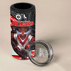 St George Illawarra Dragons 4 in 1 Can Cooler Tumbler The Scream of Lightning Eyes - Indigenous Dot Ripping Effect