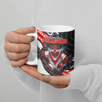 St George Illawarra Dragons Ceramic Mug The Scream of Lightning Eyes - Indigenous Dot Ripping Effect