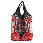 St George Illawarra Dragons Grocery Bag The Scream of Lightning Eyes - Indigenous Dot Ripping Effect