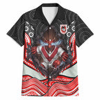 St George Illawarra Dragons Hawaiian Shirt The Scream of Lightning Eyes - Indigenous Dot Ripping Effect