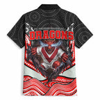 St George Illawarra Dragons Hawaiian Shirt The Scream of Lightning Eyes - Indigenous Dot Ripping Effect
