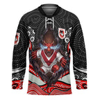 St George Illawarra Dragons Hockey Jersey The Scream of Lightning Eyes - Indigenous Dot Ripping Effect