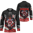 St George Illawarra Dragons Hockey Jersey The Scream of Lightning Eyes - Indigenous Dot Ripping Effect