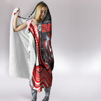 St George Illawarra Dragons Hooded Blanket The Scream of Lightning Eyes - Indigenous Dot Ripping Effect