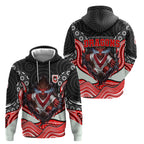 St George Illawarra Dragons Hoodie The Scream of Lightning Eyes - Indigenous Dot Ripping Effect
