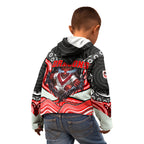 St George Illawarra Dragons Kid Hoodie The Scream of Lightning Eyes - Indigenous Dot Ripping Effect