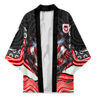 St George Illawarra Dragons Kimono The Scream of Lightning Eyes - Indigenous Dot Ripping Effect