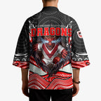 St George Illawarra Dragons Kimono The Scream of Lightning Eyes - Indigenous Dot Ripping Effect