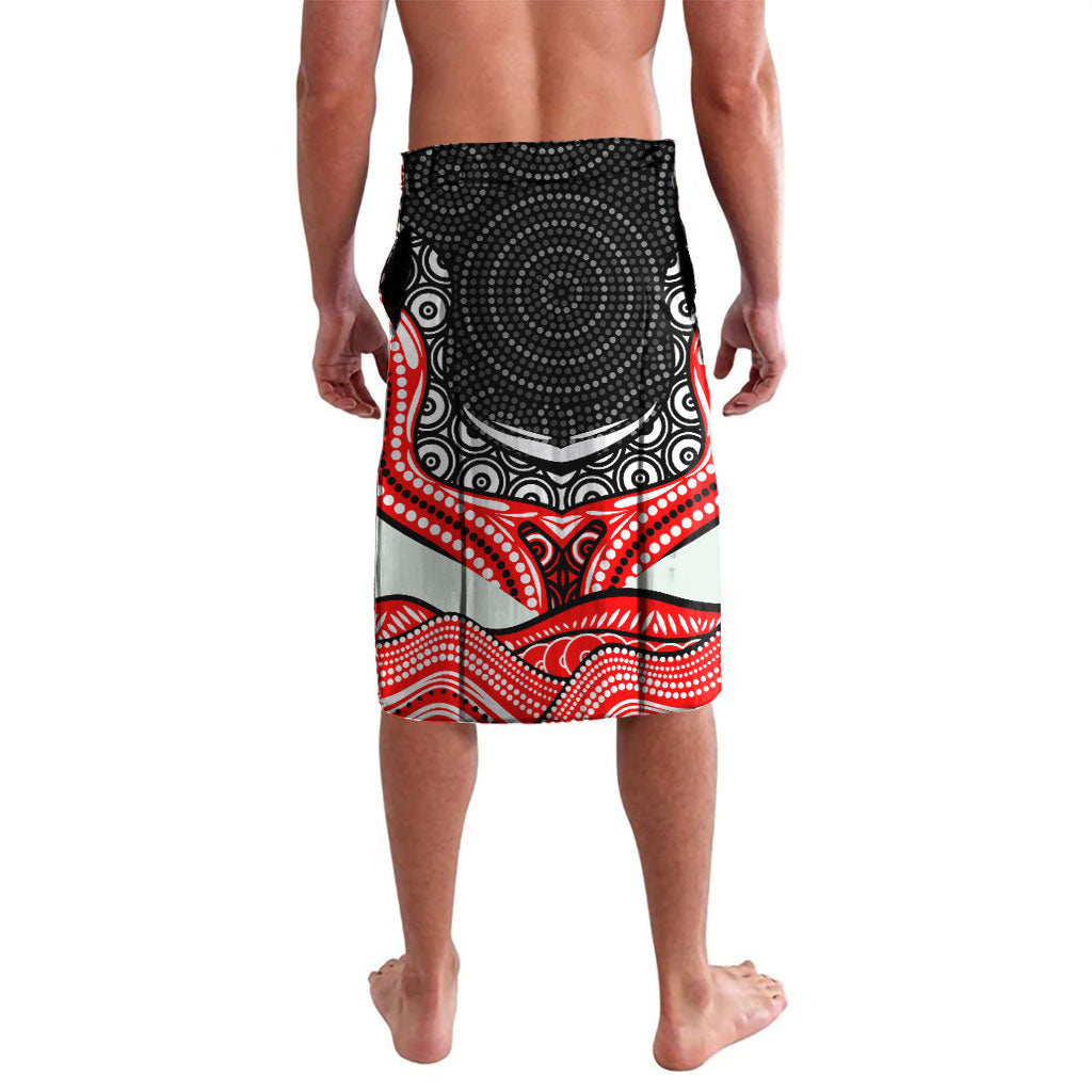 St George Illawarra Dragons Lavalava The Scream of Lightning Eyes - Indigenous Dot Ripping Effect