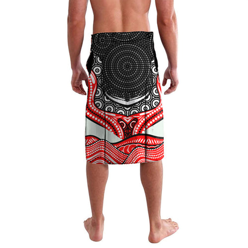 St George Illawarra Dragons Lavalava The Scream of Lightning Eyes - Indigenous Dot Ripping Effect