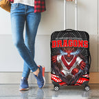 St George Illawarra Dragons Luggage Cover The Scream of Lightning Eyes - Indigenous Dot Ripping Effect