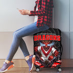 St George Illawarra Dragons Luggage Cover The Scream of Lightning Eyes - Indigenous Dot Ripping Effect
