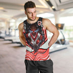 St George Illawarra Dragons Men Tank Top The Scream of Lightning Eyes - Indigenous Dot Ripping Effect