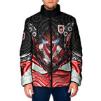 St George Illawarra Dragons Padded Jacket The Scream of Lightning Eyes - Indigenous Dot Ripping Effect