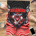 St George Illawarra Dragons Puzzle The Scream of Lightning Eyes - Indigenous Dot Ripping Effect