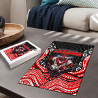 St George Illawarra Dragons Puzzle The Scream of Lightning Eyes - Indigenous Dot Ripping Effect
