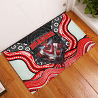 St George Illawarra Dragons Rubber Doormat The Scream of Lightning Eyes - Indigenous Dot Ripping Effect