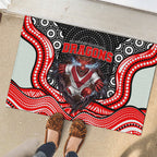 St George Illawarra Dragons Rubber Doormat The Scream of Lightning Eyes - Indigenous Dot Ripping Effect