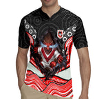 St George Illawarra Dragons Rugby Jersey The Scream of Lightning Eyes - Indigenous Dot Ripping Effect