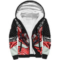 St George Illawarra Dragons Sherpa Hoodie The Scream of Lightning Eyes - Indigenous Dot Ripping Effect