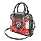 St George Illawarra Dragons Shoulder Handbag The Scream of Lightning Eyes - Indigenous Dot Ripping Effect