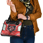 St George Illawarra Dragons Shoulder Handbag The Scream of Lightning Eyes - Indigenous Dot Ripping Effect
