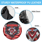 St George Illawarra Dragons Spare Tire Cover The Scream of Lightning Eyes - Indigenous Dot Ripping Effect