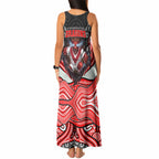 St George Illawarra Dragons Tank Maxi Dress The Scream of Lightning Eyes - Indigenous Dot Ripping Effect