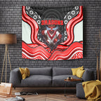 St George Illawarra Dragons Tapestry The Scream of Lightning Eyes - Indigenous Dot Ripping Effect