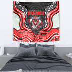 St George Illawarra Dragons Tapestry The Scream of Lightning Eyes - Indigenous Dot Ripping Effect