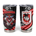 St George Illawarra Dragons Tumbler Cup The Scream of Lightning Eyes - Indigenous Dot Ripping Effect