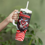 St George Illawarra Dragons Tumbler With Handle The Scream of Lightning Eyes - Indigenous Dot Ripping Effect