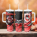 St George Illawarra Dragons Tumbler With Handle The Scream of Lightning Eyes - Indigenous Dot Ripping Effect