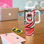 St George Illawarra Dragons Tumbler With Handle The Scream of Lightning Eyes - Indigenous Dot Ripping Effect