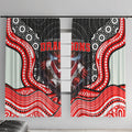St George Illawarra Dragons Window Curtain The Scream of Lightning Eyes - Indigenous Dot Ripping Effect