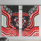 St George Illawarra Dragons Window Curtain The Scream of Lightning Eyes - Indigenous Dot Ripping Effect