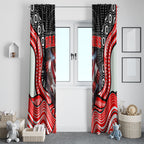 St George Illawarra Dragons Window Curtain The Scream of Lightning Eyes - Indigenous Dot Ripping Effect