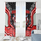 St George Illawarra Dragons Window Curtain The Scream of Lightning Eyes - Indigenous Dot Ripping Effect