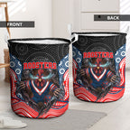 Sydney Roosters Laundry Basket The Scream of Lightning Eyes - Indigenous Dot Ripping Effect