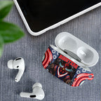 Sydney Roosters AirPods Case The Scream of Lightning Eyes - Indigenous Dot Ripping Effect