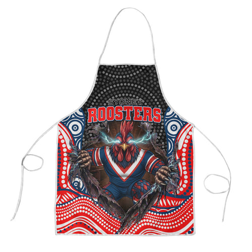 Sydney Roosters Apron The Scream of Lightning Eyes - Indigenous Dot Ripping Effect
