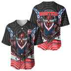 Sydney Roosters Baseball Jersey The Scream of Lightning Eyes - Indigenous Dot Ripping Effect